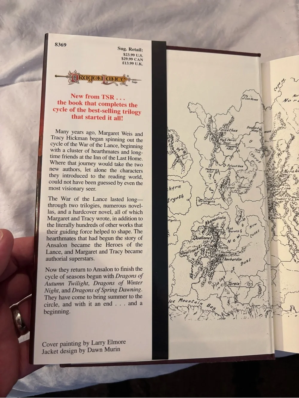 Dragonlance Dragons of Summer Flame Hardcover original dust jacket First edition